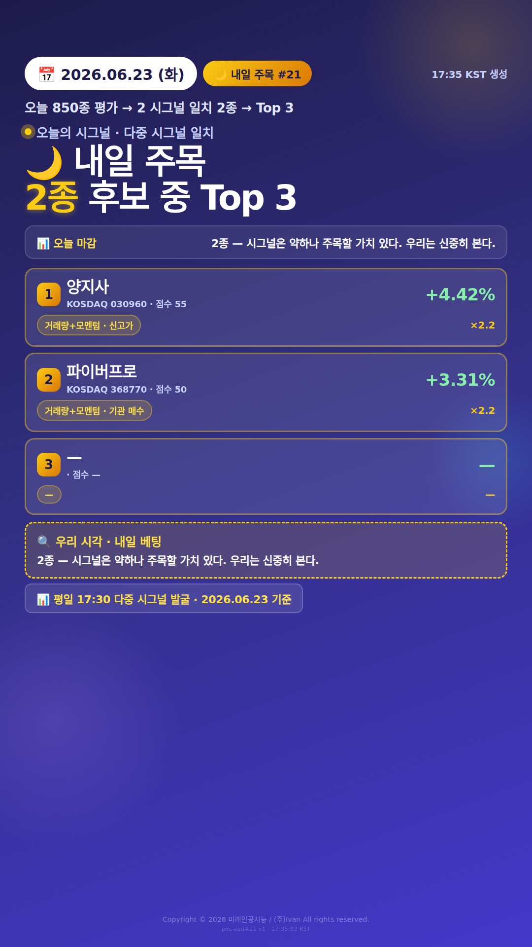 내일 주목 종목 3