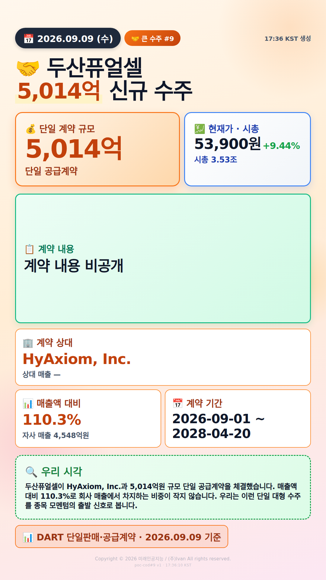 100억+ 수주 공시