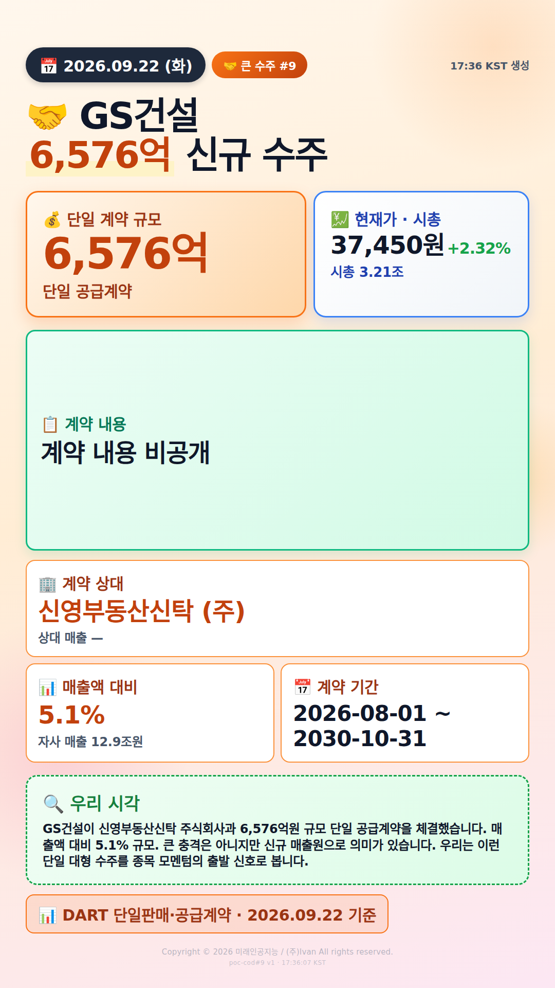 100억+ 수주 공시